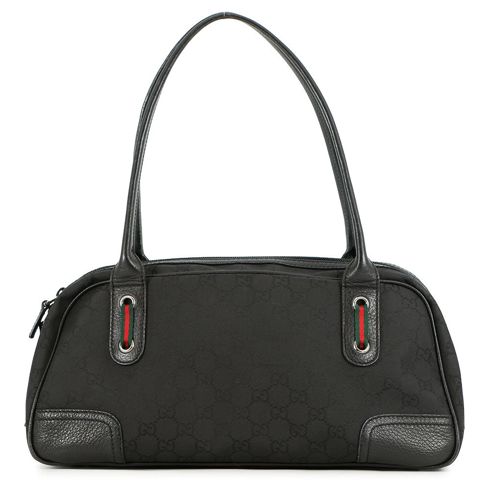 Gucci Shoulder Bag Sherry GG Leather Black